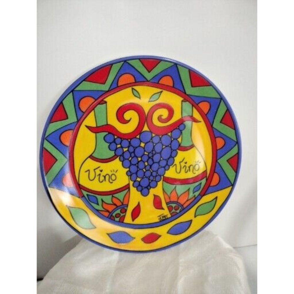 Lemon ZAustralia Fine China Collectors Plate 11"X11" Stunning Art Multi Color...